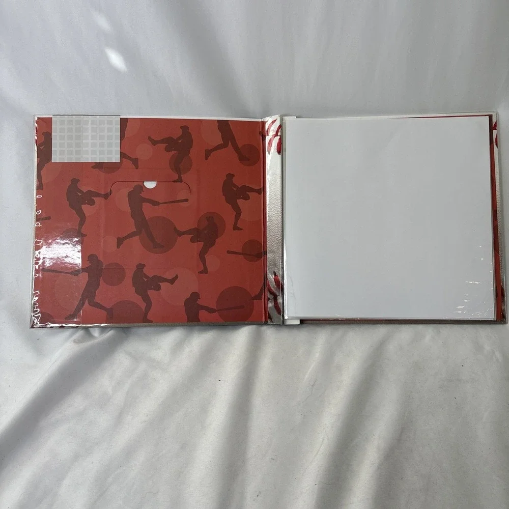 MBI Top Load Scrapbook 20 Page Photo Album Baseball Theme 12x12